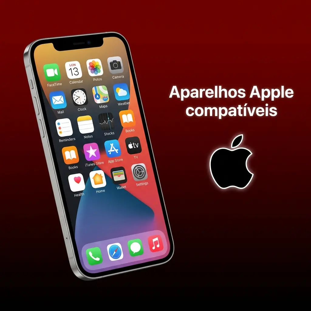 Lista de iPhones e iPads compatíveis com iOS 12 ou superior, incluindo iPhone 8 a 15 e iPad 8ª geração